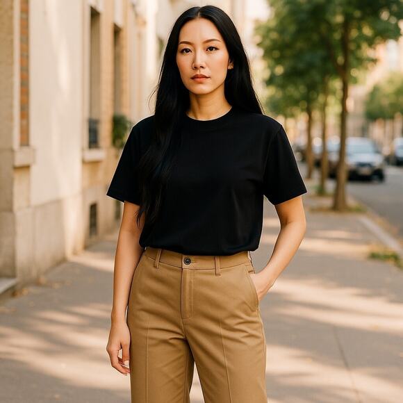 Tommy Hilfiger Pants - Tommy Hilfiger solid relaxed trouser women's size 8 camel